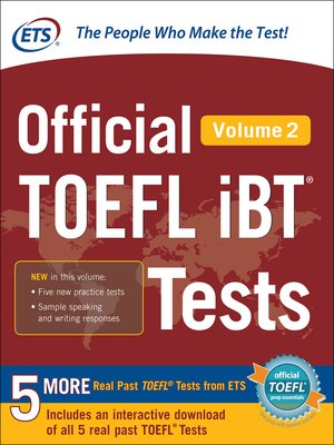 cover image of Official TOEFL iBT&#174; Tests, Volume 2